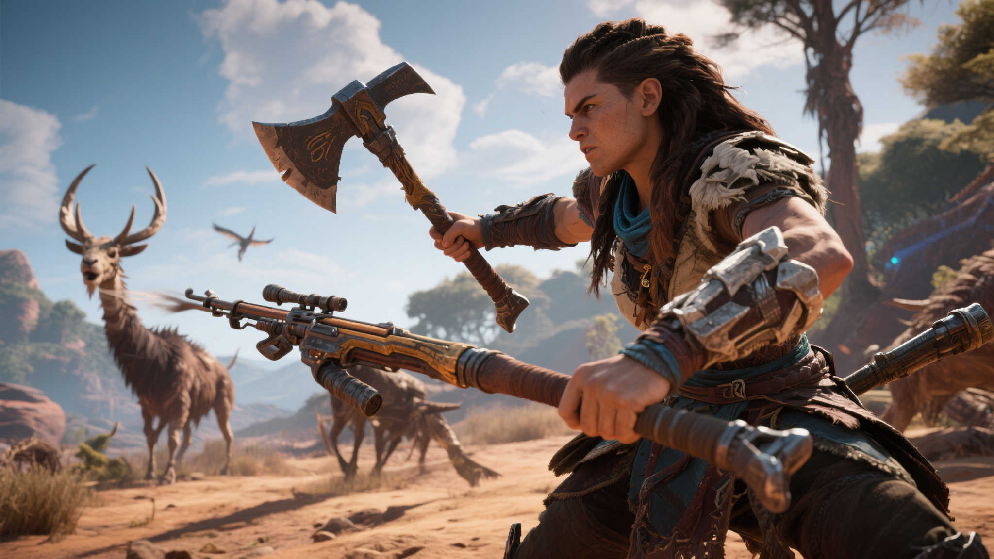 外媒推测：《地平线3》或将致敬战神，斧头武器或成新亮点！